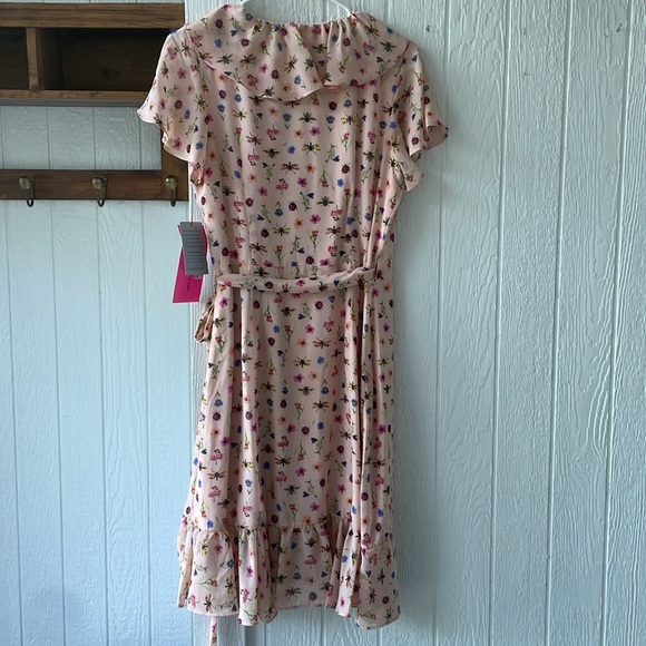 NWT Betsey Johnson Bug Garden wrap dress sz 10 - Picture 6 of 6